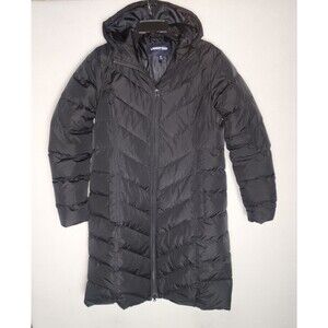 Lands End Black Puffer Coat Mid Length Down Blend 62830 Womens
Medium 10-12